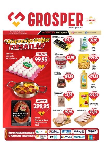 Grosper 01 Temmuz - 13 Temmuz Aktüel Kataloğu