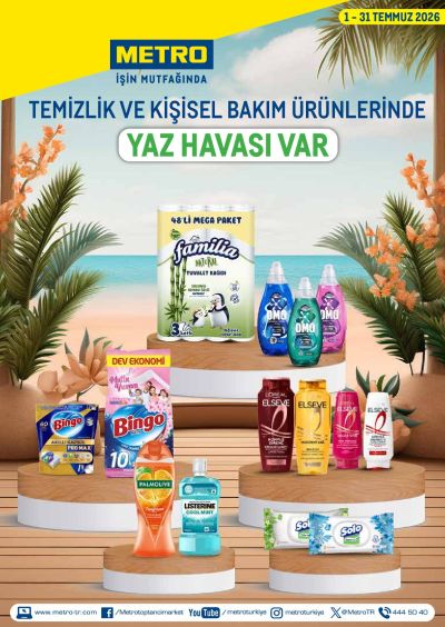 Metro 01 Temmuz - 31 Temmuz Temizlik | Kişisel Bakım Kataloğu