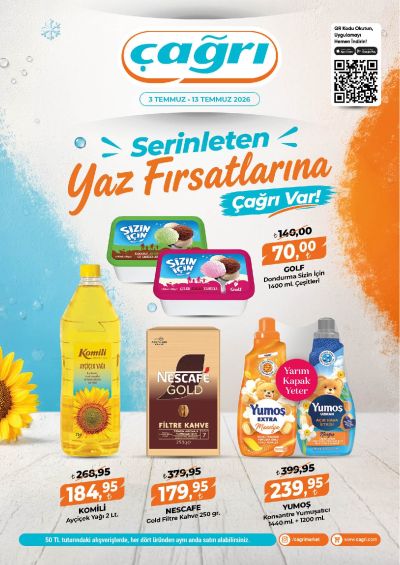 Çağrı Market 03 Temmuz - 13 Temmuz Güncel Katalog