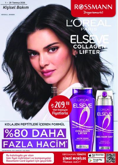Rossmann 01 Temmuz - 29 Temmuz Kişisel Bakım Kataloğu