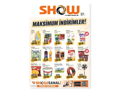 Show Market 03 Temmuz - 16 Temmuz Aktüel Kataloğu