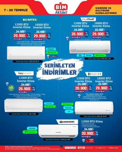 BİM 07 Temmuz - 20 Temmuz İndirim Kataloğu