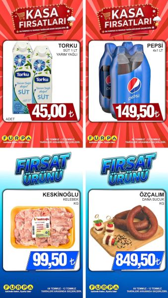 Furpa 06 Temmuz - 12 Temmuz Kasa Fırsatları