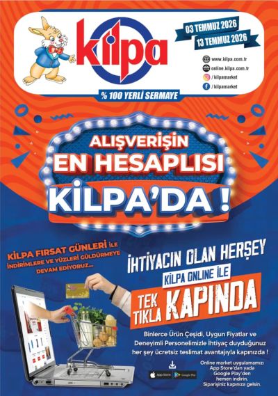 Kilpa 03 Temmuz - 13 Temmuz Aktüel Kataloğu