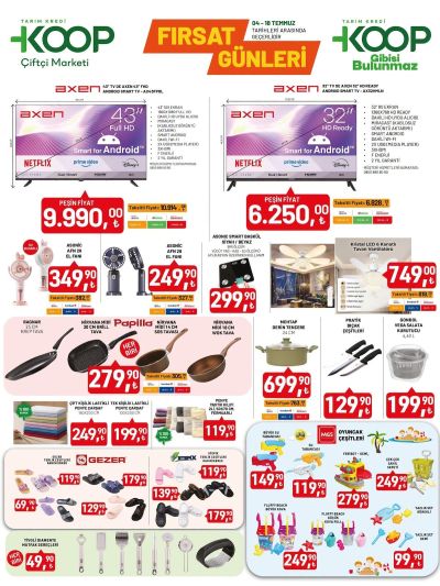 Tarım Kredi Kooperatifi 04 Temmuz - 18 Temmuz Aktüel Kataloğu