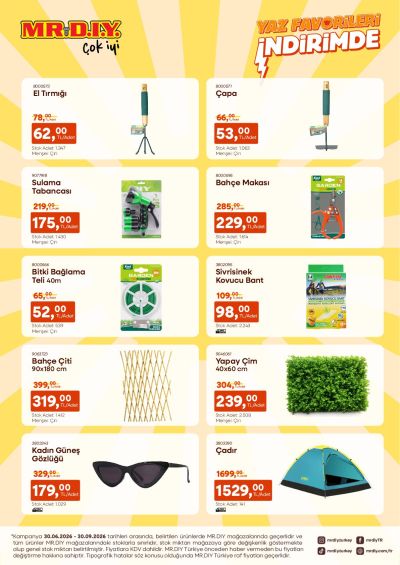 MR. DIY 10 Temmuz - 30 Eylül Yaz Favorileri İndirimde Kataloğu