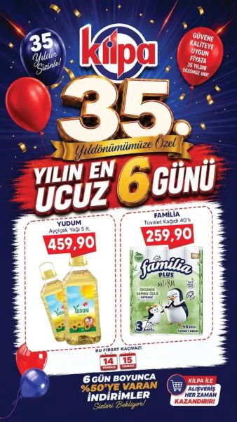 Kilpa 14 Temmuz - 15 Temmuz Aktüel Kataloğu