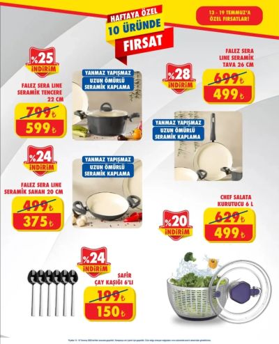 Şok 13 Temmuz - 19 Temmuz Özel Fırsatlar Kataloğu