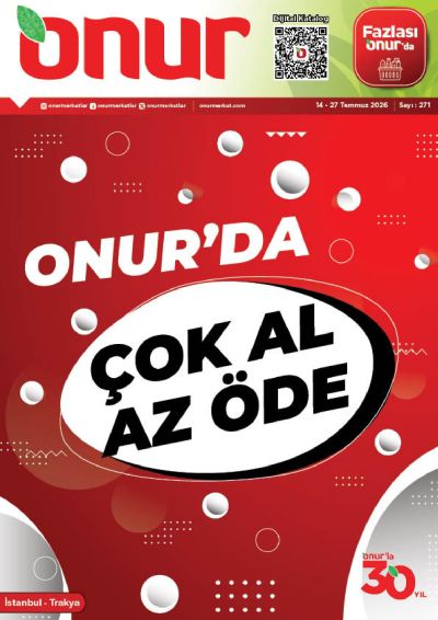 Onur Market 14 Temmuz - 27 Temmuz Trakya Genel İnsert