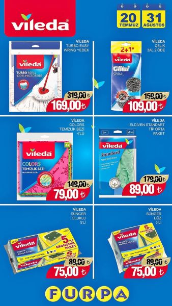 Furpa 20 Temmuz - 31 Ağustos Vileda Kataloğu