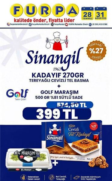 Furpa 28 Temmuz - 31 Ağustos Sinangil Fırsat