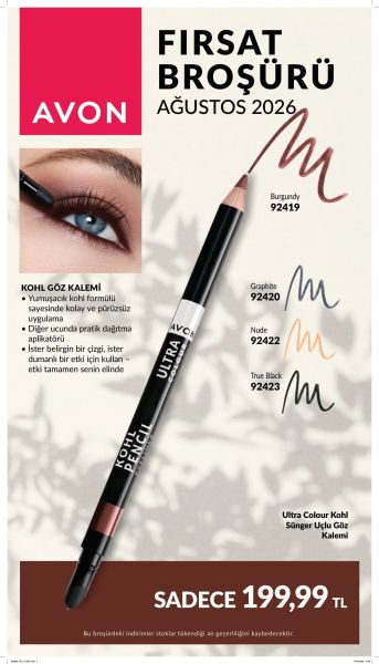 Avon - Fırsat Broşürü Ağustos 2026