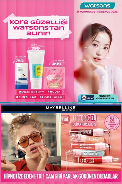Watsons 31 Temmuz - 31 Ağustos Aktüel Kataloğu