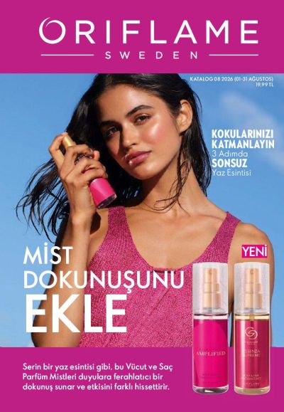 Oriflame 01 Ağustos - 31 Ağustos Online Katalog