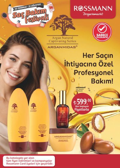 Rossmann 30 Temmuz - 31 Ağustos Saç Bakım Festivali Kataloğu