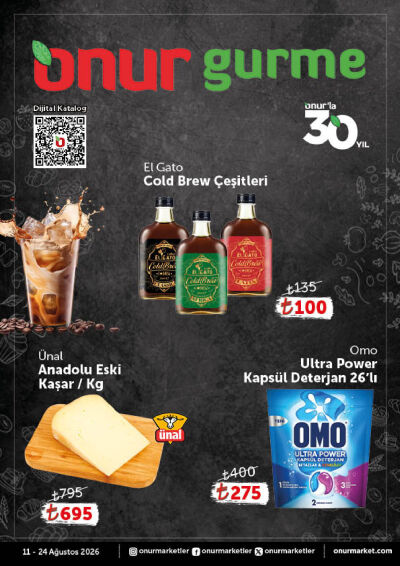 Onur Market 11 Ağustos - 24 Ağustos Gurme Genel İnsert