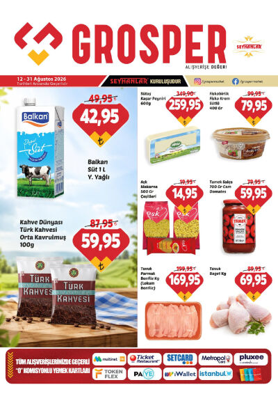Grosper 12 Ağustos - 31 Ağustos Aktüel Kataloğu
