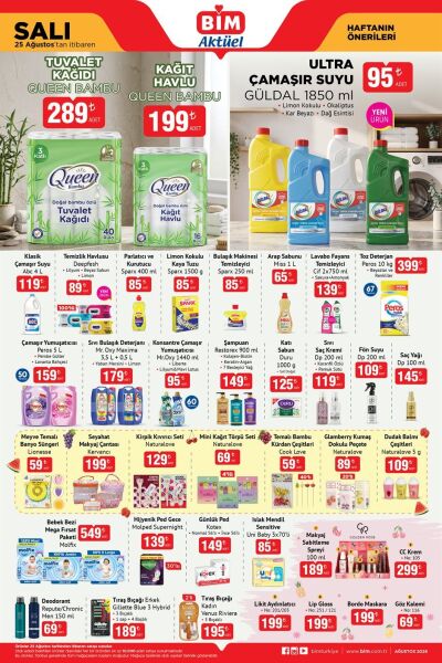 BİM 25 Ağustos'tan İtibaren Aktüel Kataloğu
