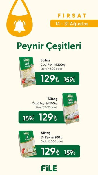 File Market 14 Ağustos - 31 Ağustos Fırsat Kataloğu