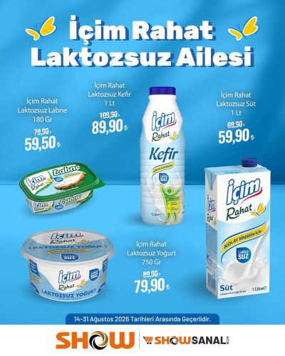 Show Market 14 Ağustos - 31 Ağustos İçim İndirim Kataloğu