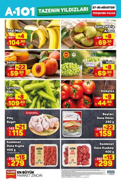 A101 27 Ağustos - 30 Ağustos Tazenin Yıldızları Kataloğu
