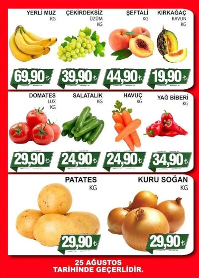 Furpa 25 Ağustos Tatlı-Meyve-Sebze Kataloğu