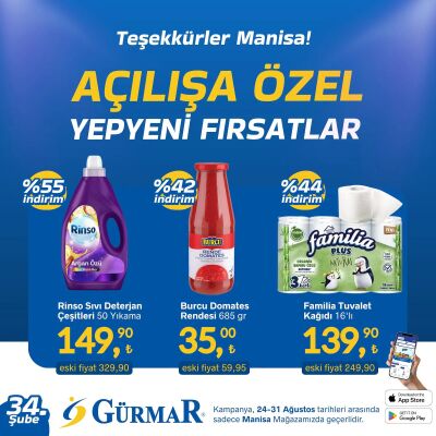 Gürmar 24 Ağustos - 31 Ağustos Aktüel Kataloğu