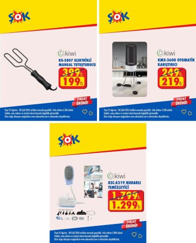 Şok 25 Ağustos - 30 Eylül Aktüel Kataloğu