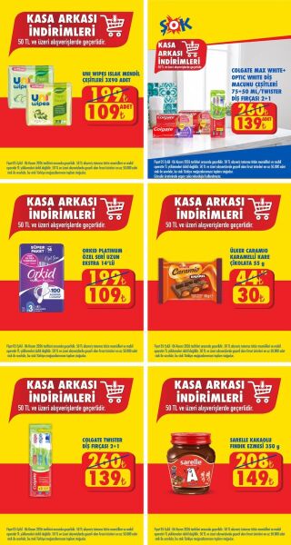 Şok 05 Eylül - 06 Kasım Kasa Arkası İndirimleri