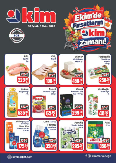 Kim Market 30 Eylül - 06 Ekim Ege Insert
