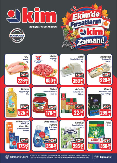 Kim Market 30 Eylül - 06 Ekim Marmara Insert