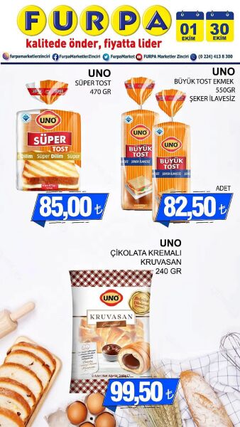 Furpa 01 Ekim - 30 Ekim Uno Fırsatları