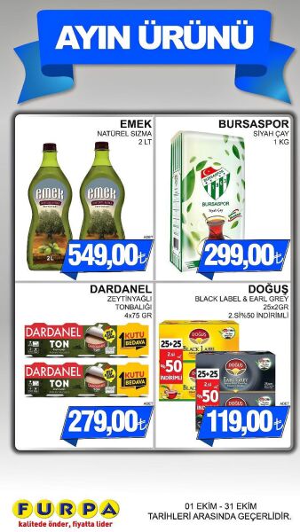 Furpa 01 Ekim - 31 Ekim Aktüel Kataloğu