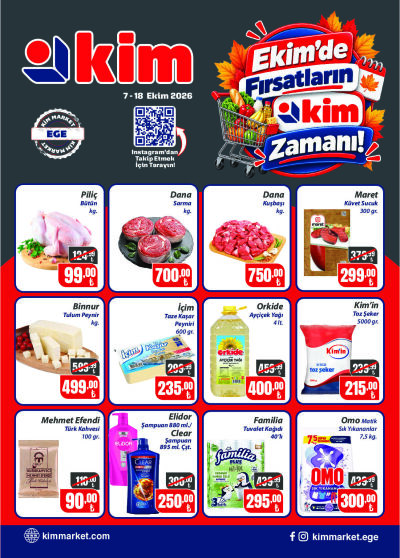 Kim Market 07 Ekim - 18 Ekim Ege Insert