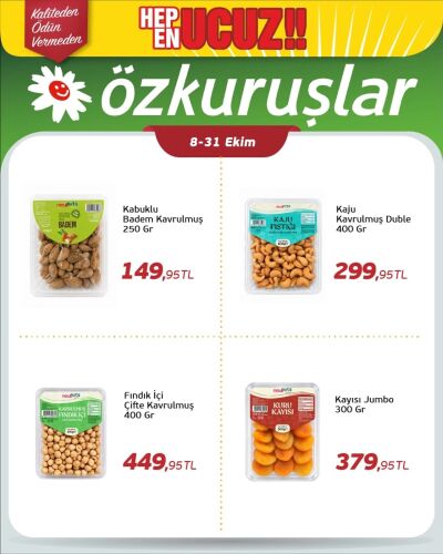 Özkuruşlar 08 Ekim - 31 Ekim Aktüel Kataloğu