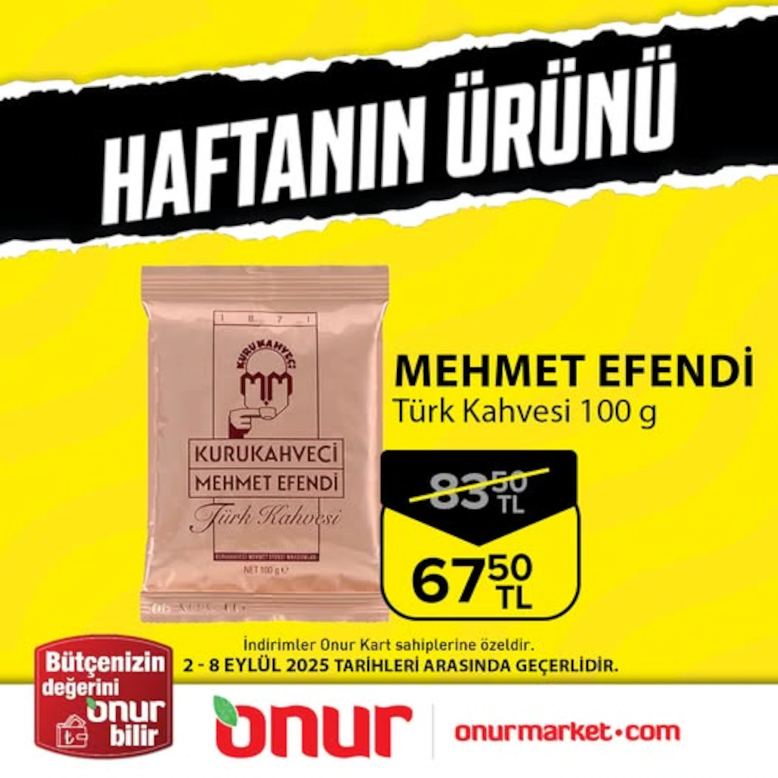 Onur Market 02 Eylül - 08 Eylül 2025 Aktüel Kataloğu