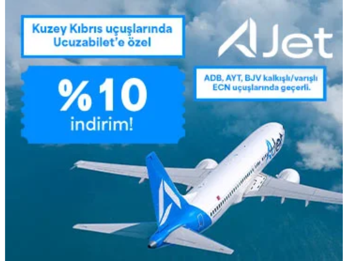 Kuzey Kıbrıs uçuşlarında 10% indirim!