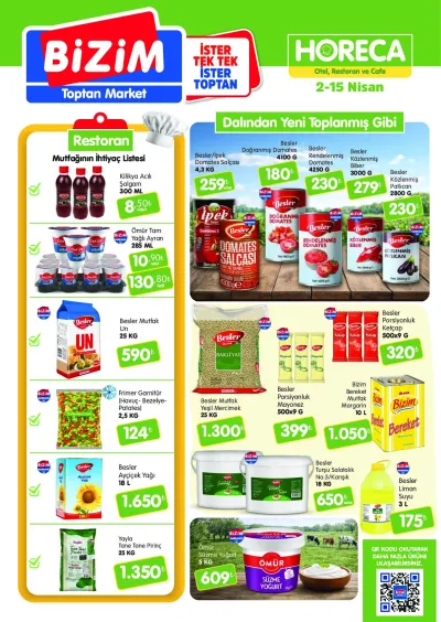 Bizim Toptan - HORECA Kataloğu