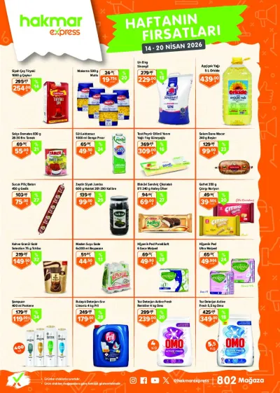 Hakmar Express - Haftanın Fırsatları - 14-20 Nisan 2026