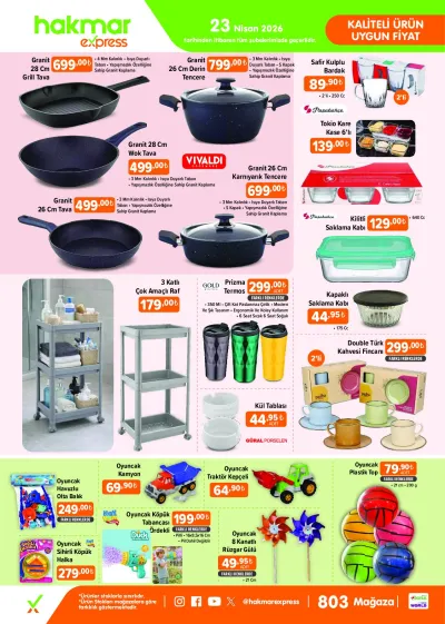 Hakmar Express - Perşembe Aktüel Ürünler - 23 Nisan 2026